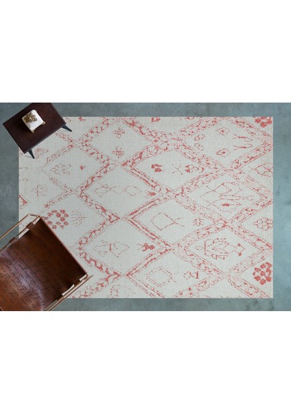 Kırmızı Etnik Modern Etnik Desenli Halı | Makinada Yıkanabilir | Hav Toz Vermez | Leke Tutmayaz | Kaymaz Taban | Dijital Makine Baskı | Salon Yolluk Mutfak Halısı modelleri