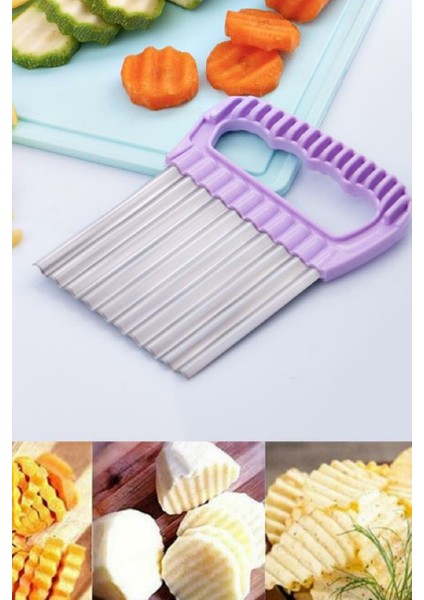 Metal Spatula Hamur Kesici Kazıyıcı ve Cips Doğrayıcı, Sebze Meyve Dilimleyici 2’li Set fiyatları