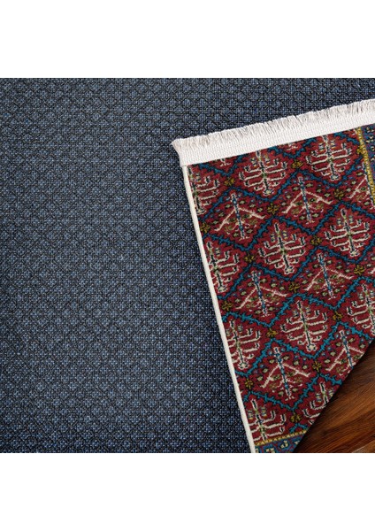 Bordo Bordürlü Modern Etnik Desenli Halı | Makinada Yıkanabilir | Hav Toz Vermez | Leke Tutmayaz | Kaymaz Taban | Dijital Makine Baskı | Salon Yolluk Mutfak Halısı fırsatları