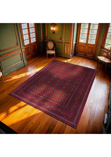Bordo Bordürlü Modern Etnik Desenli Halı | Makinada Yıkanabilir | Hav Toz Vermez | Leke Tutmayaz | Kaymaz Taban | Dijital Makine Baskı | Salon Yolluk Mutfak Halısı modelleri