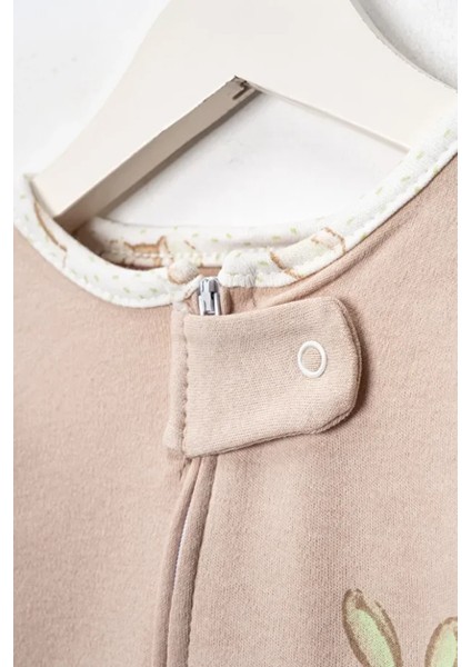 %100 Pamuk 9-12-18 Ay Tavşan 3'lü Patiksiz Manşetli Tulum (Kız Erkek Bebek Çocuk) fırsatları