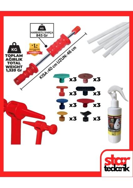 Boyasız Göçük Düzeltme Seti 33 Parça