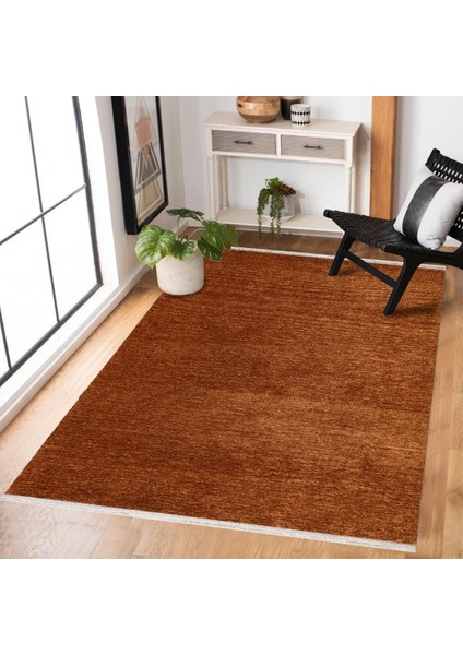 Kiremit Düz Modern Etnik Desenli Halı | Makinada Yıkanabilir | Hav Toz Vermez | Leke Tutmayaz | Kaymaz Taban | Dijital Makine Baskı | Salon Yolluk Mutfak Halısı fiyatları