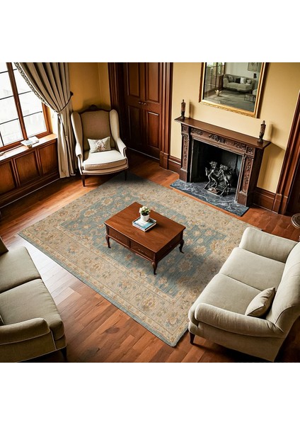 Yeşil Çiçekli Modern Etnik Desenli Halı | Makinada Yıkanabilir | Hav Toz Vermez | Leke Tutmayaz | Kaymaz Taban | Dijital Makine Baskı | Salon Yolluk Mutfak Halısı fiyatları