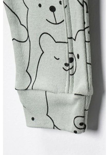 %100 Pamuk 9-12-18 Ay Ayıcık 3'lü Patiksiz Manşetli Tulum (Kız Erkek Bebek Çocuk) modelleri