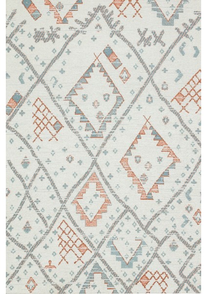 Mavi Etnik Modern Etnik Desenli Halı | Makinada Yıkanabilir | Hav Toz Vermez | Leke Tutmayaz | Kaymaz Taban | Dijital Makine Baskı | Salon Yolluk Mutfak Halısı