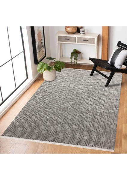 Gri Geometrik Modern Etnik Desenli Halı | Makinada Yıkanabilir | Hav Toz Vermez | Leke Tutmayaz | Kaymaz Taban | Dijital Makine Baskı | Salon Yolluk Mutfak Halısı fiyatları