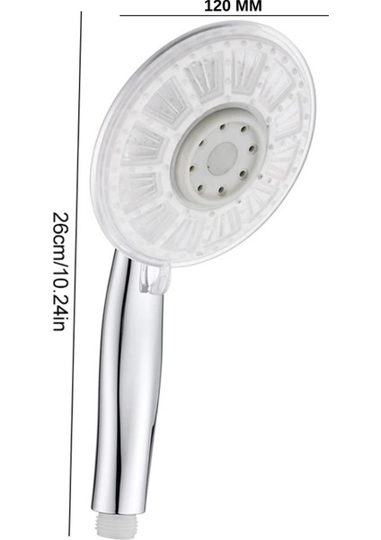 120 mm Extra Geniş Panel LED Işıklı Duş Başlığı – Sıcaklığa Duyarlı Renk Değiştiren Premium Malzeme Yüksek Basınçlı Su Tasarruflu Banyo El Duşu indirimleri