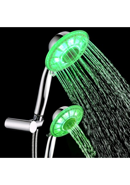 120 mm Extra Geniş Panel LED Işıklı Duş Başlığı – Sıcaklığa Duyarlı Renk Değiştiren Premium Malzeme Yüksek Basınçlı Su Tasarruflu Banyo El Duşu fırsatları