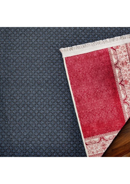 Bordo Çerçeveli Modern Etnik Desenli Halı | Makinada Yıkanabilir | Hav Toz Vermez | Leke Tutmayaz | Kaymaz Taban | Dijital Makine Baskı | Salon Yolluk Mutfak Halısı fırsatları