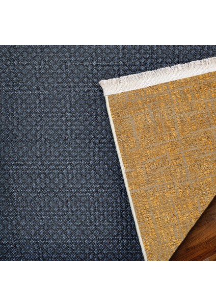 Sarı Modern Modern Etnik Desenli Halı | Makinada Yıkanabilir | Hav Toz Vermez | Leke Tutmayaz | Kaymaz Taban | Dijital Makine Baskı | Salon Yolluk Mutfak Halısı fırsatları