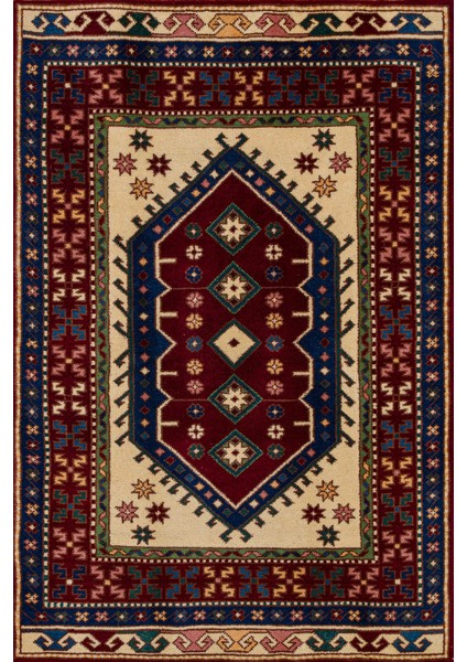 Bordo Göbekli Modern Etnik Desenli Halı | Makinada Yıkanabilir | Hav Toz Vermez | Leke Tutmayaz | Kaymaz Taban | Dijital Makine Baskı | Salon Yolluk Mutfak Halısı