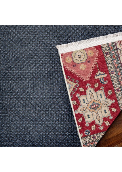 Kırmızı Madalyon Modern Etnik Desenli Halı | Makinada Yıkanabilir | Hav Toz Vermez | Leke Tutmayaz | Kaymaz Taban | Dijital Makine Baskı | Salon Yolluk Mutfak Halısı fırsatları