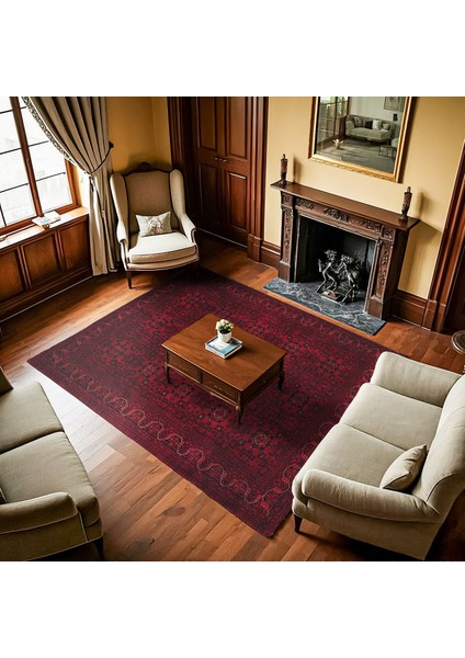 Bordo Çiçekli Modern Etnik Desenli Halı | Makinada Yıkanabilir | Hav Toz Vermez | Leke Tutmayaz | Kaymaz Taban | Dijital Makine Baskı | Salon Yolluk Mutfak Halısı fiyatları