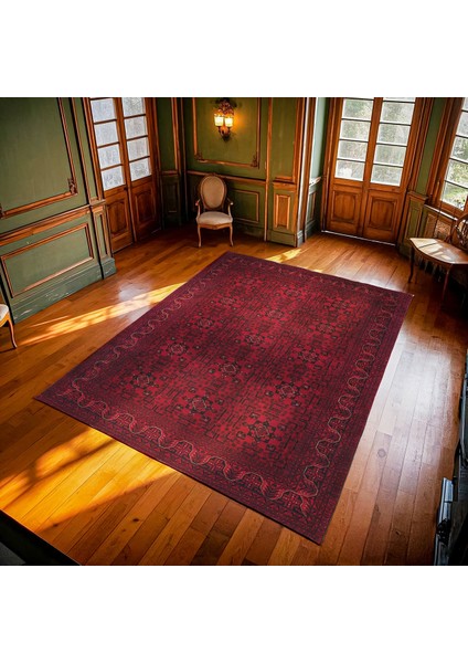 Bordo Çiçekli Modern Etnik Desenli Halı | Makinada Yıkanabilir | Hav Toz Vermez | Leke Tutmayaz | Kaymaz Taban | Dijital Makine Baskı | Salon Yolluk Mutfak Halısı modelleri