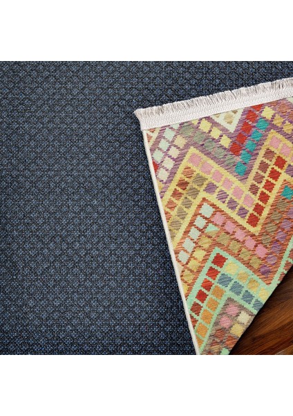 Renkli Geometrik Modern Etnik Desenli Halı | Makinada Yıkanabilir | Hav Toz Vermez | Leke Tutmayaz | Kaymaz Taban | Dijital Makine Baskı | Salon Yolluk Mutfak Halısı fırsatları