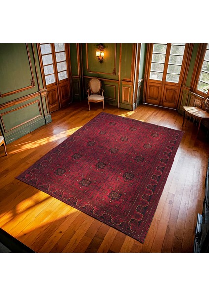 Bordo Çiçekli Modern Etnik Desenli Halı | Makinada Yıkanabilir | Hav Toz Vermez | Leke Tutmayaz | Kaymaz Taban | Dijital Makine Baskı | Salon Yolluk Mutfak Halısı fırsatları