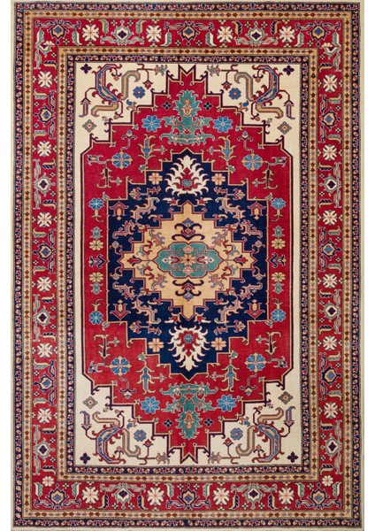 Bordo Madalyon Modern Etnik Desenli Halı | Makinada Yıkanabilir | Hav Toz Vermez | Leke Tutmayaz | Kaymaz Taban | Dijital Makine Baskı | Salon Yolluk Mutfak Halısı