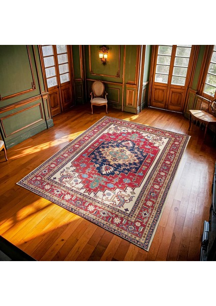 Bordo Madalyon Modern Etnik Desenli Halı | Makinada Yıkanabilir | Hav Toz Vermez | Leke Tutmayaz | Kaymaz Taban | Dijital Makine Baskı | Salon Yolluk Mutfak Halısı modelleri