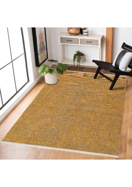 Sarı Modern Modern Etnik Desenli Halı | Makinada Yıkanabilir | Hav Toz Vermez | Leke Tutmayaz | Kaymaz Taban | Dijital Makine Baskı | Salon Yolluk Mutfak Halısı modelleri