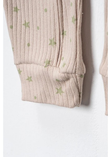 %100 Pamuk 9-12-18 Panda Organik 3'lü Patiksiz Manşetli Tulum (Kız Erkek Bebek Çocuk) fırsatları