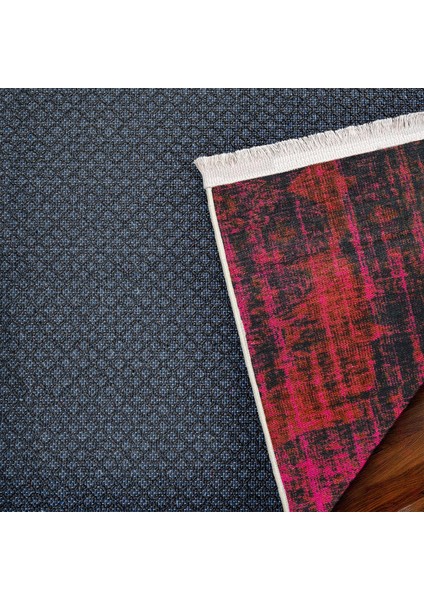 Kırmızı Soyut Modern Etnik Desenli Halı | Makinada Yıkanabilir | Hav Toz Vermez | Leke Tutmayaz | Kaymaz Taban | Dijital Makine Baskı | Salon Yolluk Mutfak Halısı fırsatları