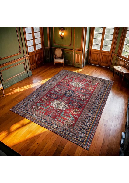 Bordo Madalyon Modern Etnik Desenli Halı | Makinada Yıkanabilir | Hav Toz Vermez | Leke Tutmayaz | Kaymaz Taban | Dijital Makine Baskı | Salon Yolluk Mutfak Halısı modelleri