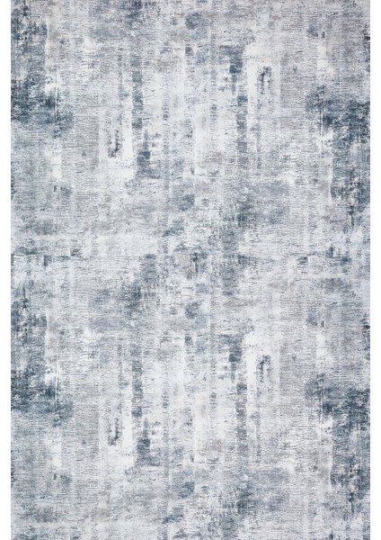 Koyu Mavi Soyut Modern Etnik Desenli Halı | Makinada Yıkanabilir | Hav Toz Vermez | Leke Tutmayaz | Kaymaz Taban | Dijital Makine Baskı | Salon Yolluk Mutfak Halısı