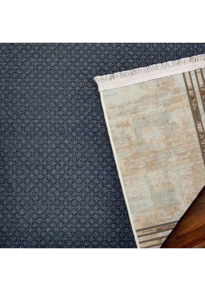 Krem Çerçeveli Modern Etnik Desenli Halı | Makinada Yıkanabilir | Hav Toz Vermez | Leke Tutmayaz | Kaymaz Taban | Dijital Makine Baskı | Salon Yolluk Mutfak Halısı fırsatları