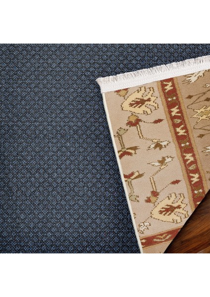 Krem Bordürlü Modern Etnik Desenli Halı | Makinada Yıkanabilir | Hav Toz Vermez | Leke Tutmayaz | Kaymaz Taban | Dijital Makine Baskı | Salon Yolluk Mutfak Halısı fırsatları