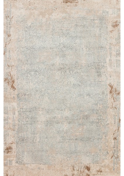 Bej Soyut Modern Etnik Desenli Halı | Makinada Yıkanabilir | Hav Toz Vermez | Leke Tutmayaz | Kaymaz Taban | Dijital Makine Baskı | Salon Yolluk Mutfak Halısı