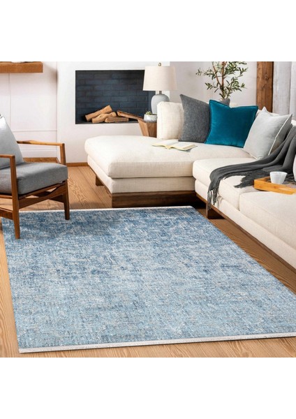 Mavi Modern Modern Etnik Desenli Halı | Makinada Yıkanabilir | Hav Toz Vermez | Leke Tutmayaz | Kaymaz Taban | Dijital Makine Baskı | Salon Yolluk Mutfak Halısı fiyatları