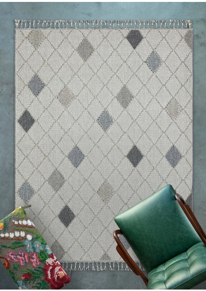 Gri Geometrik Modern Etnik Desenli Halı | Makinada Yıkanabilir | Hav Toz Vermez | Leke Tutmayaz | Kaymaz Taban | Dijital Makine Baskı | Salon Yolluk Mutfak Halısı modelleri