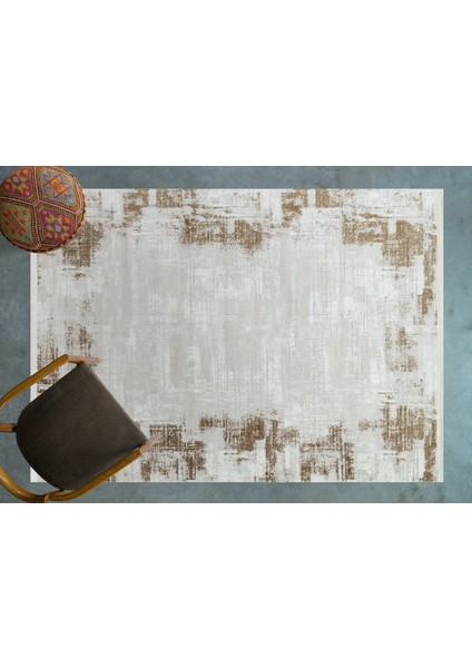 Vizon Soyut Modern Etnik Desenli Halı | Makinada Yıkanabilir | Hav Toz Vermez | Leke Tutmayaz | Kaymaz Taban | Dijital Makine Baskı | Salon Yolluk Mutfak Halısı modelleri