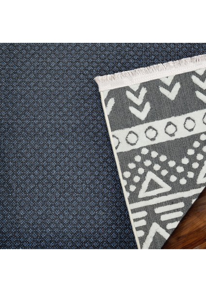 Siyah Etnik Modern Etnik Desenli Halı | Makinada Yıkanabilir | Hav Toz Vermez | Leke Tutmayaz | Kaymaz Taban | Dijital Makine Baskı | Salon Yolluk Mutfak Halısı fırsatları