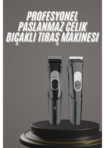Wizard Pro Şarjlı Saç Sakal Tıraş Makinesi Ense Kesme Makinesi Lazer Öncesi Kısaltma