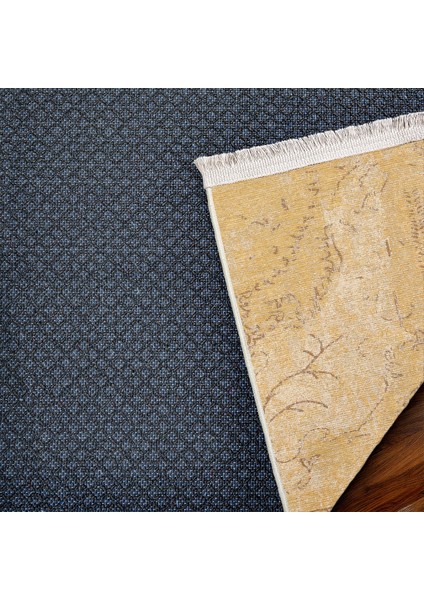 Sarı Göbekli Modern Etnik Desenli Halı | Makinada Yıkanabilir | Hav Toz Vermez | Leke Tutmayaz | Kaymaz Taban | Dijital Makine Baskı | Salon Yolluk Mutfak Halısı fırsatları