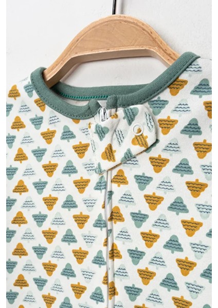 %100 Pamuk 9-12-18 Ay Renkli 3'lü Patiksiz Manşetli Tulum (Kız Erkek Bebek Çocuk) indirimleri