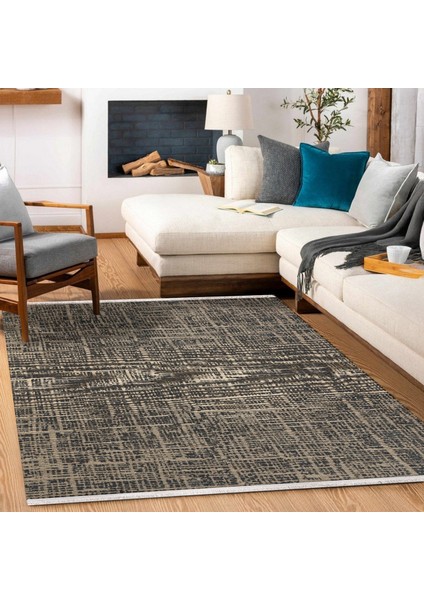 Antrasit Geometrik Modern Etnik Desenli Halı | Makinada Yıkanabilir | Hav Toz Vermez | Leke Tutmayaz | Kaymaz Taban | Dijital Makine Baskı | Salon Yolluk Mutfak Halısı fiyatları