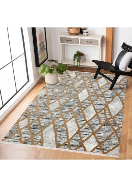 Gri Geometrik Modern Etnik Desenli Halı | Makinada Yıkanabilir | Hav Toz Vermez | Leke Tutmayaz | Kaymaz Taban | Dijital Makine Baskı | Salon Yolluk Mutfak Halısı fiyatları