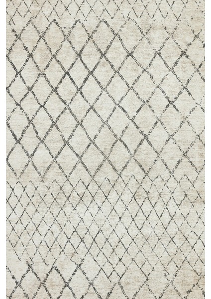 Krem Geometrik Modern Etnik Desenli Halı | Makinada Yıkanabilir | Hav Toz Vermez | Leke Tutmayaz | Kaymaz Taban | Dijital Makine Baskı | Salon Yolluk Mutfak Halısı