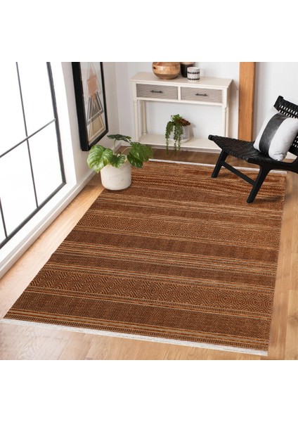 Turuncu Etnik Modern Etnik Desenli Halı | Makinada Yıkanabilir | Hav Toz Vermez | Leke Tutmayaz | Kaymaz Taban | Dijital Makine Baskı | Salon Yolluk Mutfak Halısı fiyatları