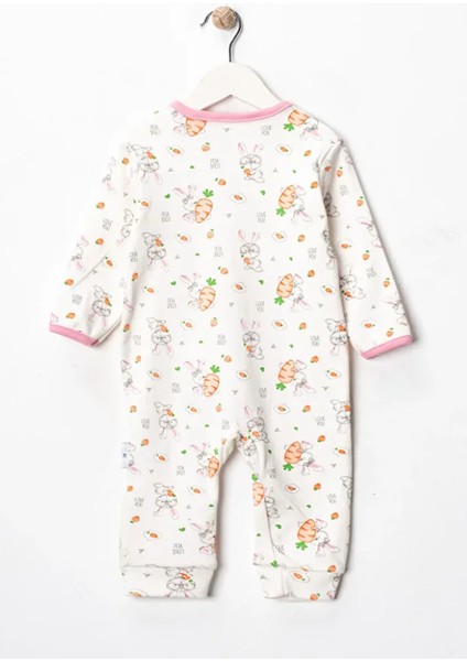 %100 Pamuk 9-12-18 Havuç Organik 3'lü Patiksiz Manşetli Tulum (Kız Erkek Bebek Çocuk) indirimleri