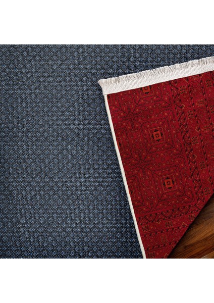 Kırmızı Etnik Modern Etnik Desenli Halı | Makinada Yıkanabilir | Hav Toz Vermez | Leke Tutmayaz | Kaymaz Taban | Dijital Makine Baskı | Salon Yolluk Mutfak Halısı fırsatları
