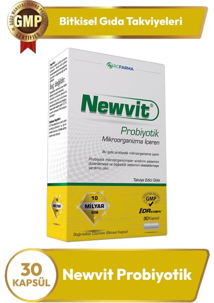 Asfstore Newvit Probiyotik 30 Kapsül