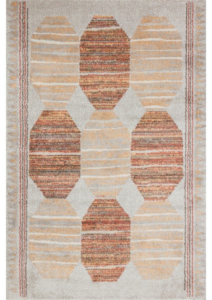 Sarı Geometrik Modern Etnik Desenli Halı | Makinada Yıkanabilir | Hav Toz Vermez | Leke Tutmayaz | Kaymaz Taban | Dijital Makine Baskı | Salon Yolluk Mutfak Halısı