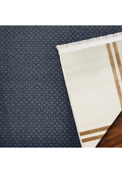 Altın Çerçeveli Modern Etnik Desenli Halı | Makinada Yıkanabilir | Hav Toz Vermez | Leke Tutmayaz | Kaymaz Taban | Dijital Makine Baskı | Salon Yolluk Mutfak Halısı fırsatları