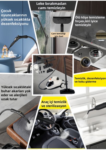 Buharlı Çok Amaçlı Temizlik Makinesi Halı, Koltuk, Fayans, Cam ve Zemin Için modelleri