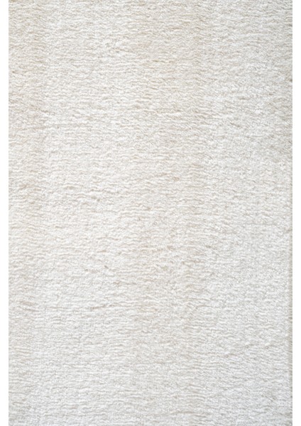 Yıkanabilir Kaymaz Taban Krem Renk Peluş Post Halı