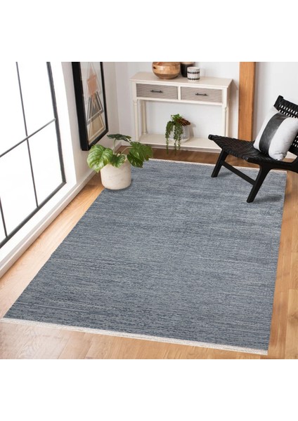 Koyu Mavi Düz Modern Etnik Desenli Halı | Makinada Yıkanabilir | Hav Toz Vermez | Leke Tutmayaz | Kaymaz Taban | Dijital Makine Baskı | Salon Yolluk Mutfak Halısı fiyatları